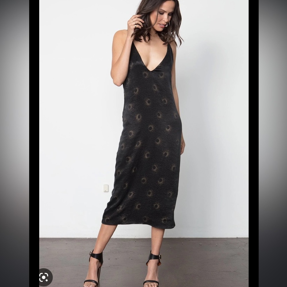 Stillwater black slip dress.
